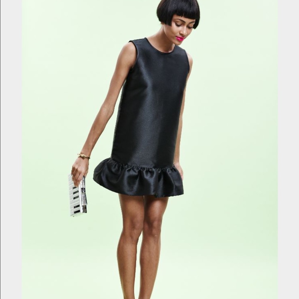 Kate Spade Sleeveless Flounce Hem Drop Waist Dress